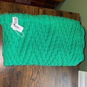 GAP Cozy Green Knit Infinity Scarf new with tags